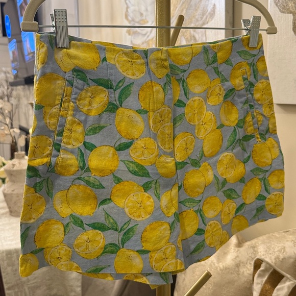 ZARA | Lemon ๐ PRINTED LINEN CROPPED BLOUSE | Coord Set | Matching Shorts - Picture 13 of 17